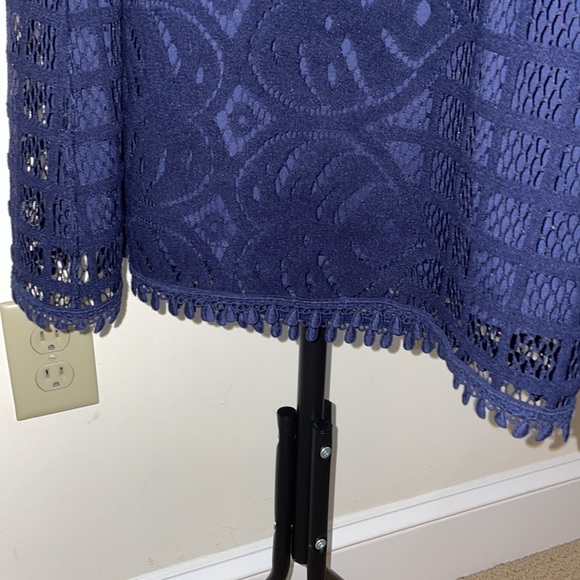 Lilly Pulitzer navy knit crochet cocktail dress - Picture 3 of 12